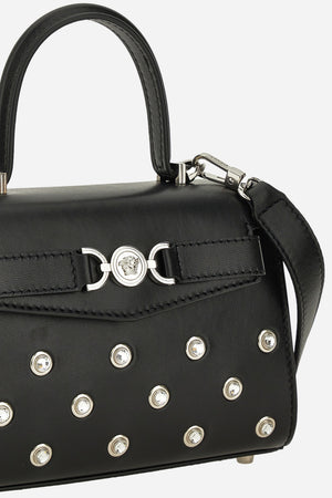 Medusa 95 Small Top Handle In Lamb Leather-Studs