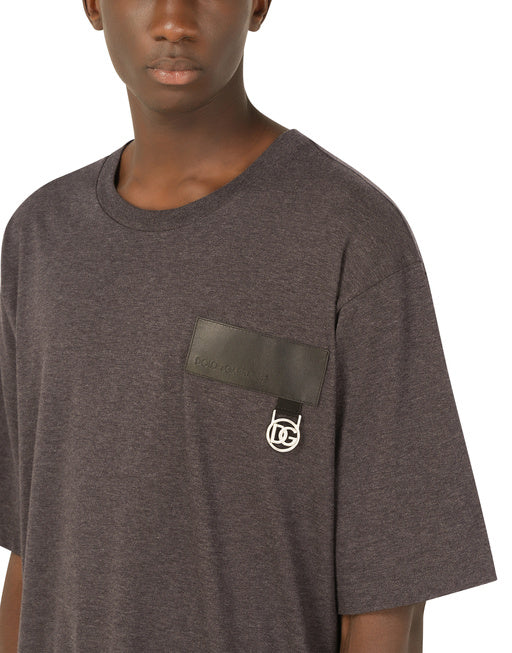 COTTON T-SHIRT WITH DG PATCH