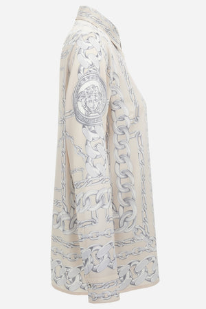 Formal Shirt In Twill Poly Medusa Chain Print