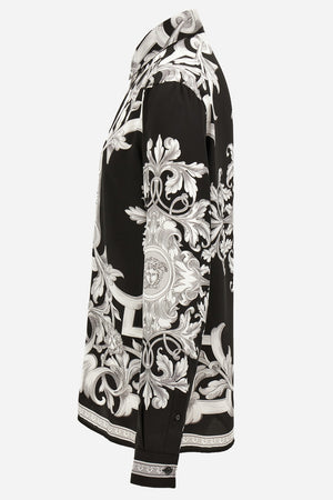 Informal Shirt In Twill Poly Architectural Barocco Print