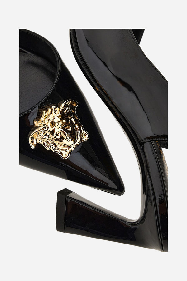 La Medusa Sling Back  In Patent Leather