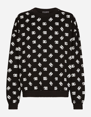 ROUND-NECK SWEATSHIRT WITH DG MONOGRAM PRINT