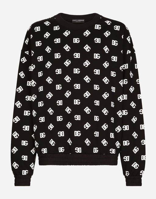 ROUND-NECK SWEATSHIRT WITH DG MONOGRAM PRINT