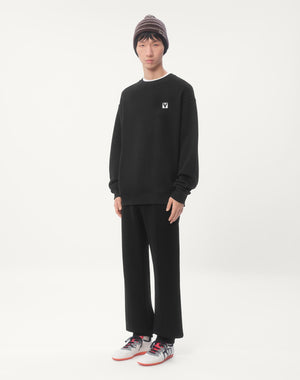 Felpa Girocollo In Cotone Con Patch Chez Valentino