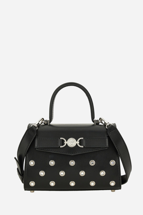 Medusa 95 Small Top Handle In Lamb Leather-Studs