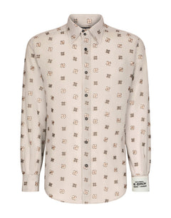 POPLIN SHIRT WITH FLOWER EMBROIDERY