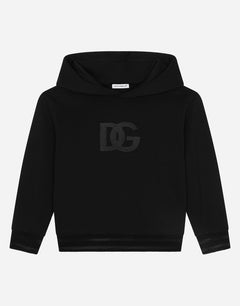JERSEY HOODIE WITH DG LOGO EMBROIDERY