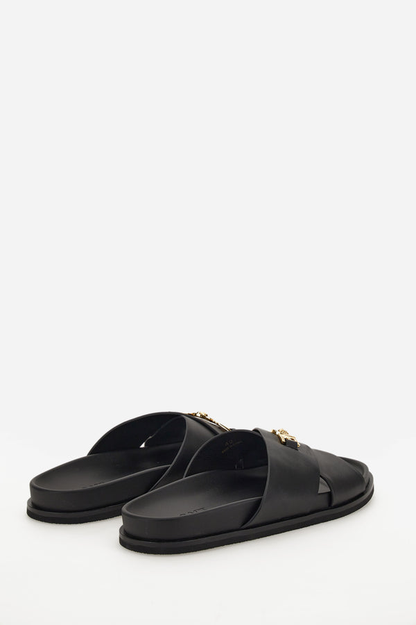 La Greca Sandal In Calf Leather