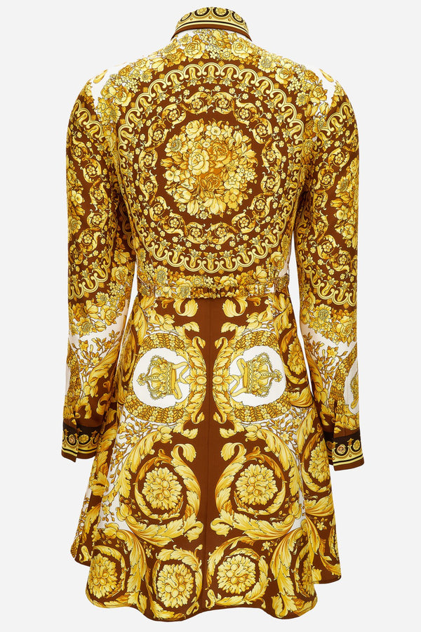 Dress In Barocco 92 Foulard On Silk Twill