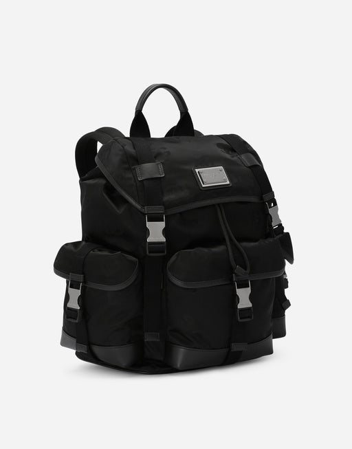 NYLON BACKPACK WITH LOGO