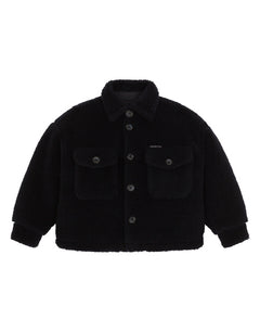 TEDDY JACKET WITH PATCH POCKETS