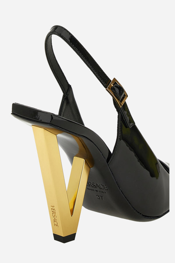 V2025 Sling Back In Patent Leather