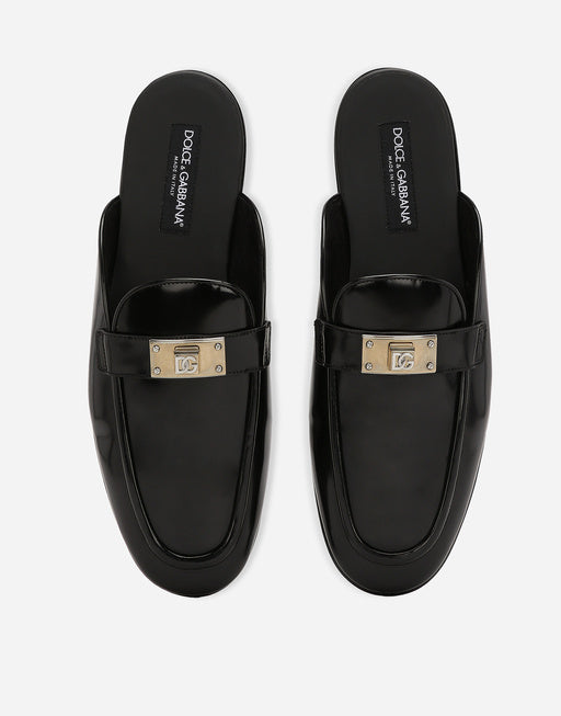 BRUSHED CALFSKIN MULES