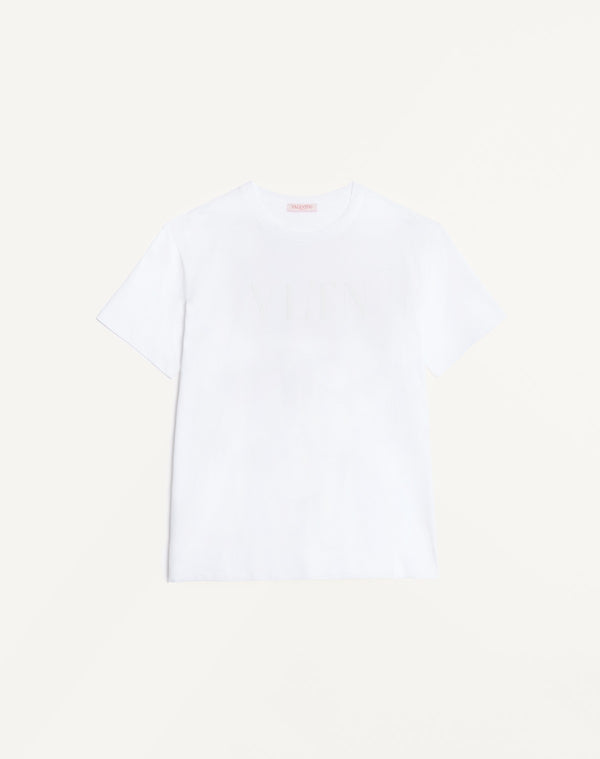 T-Shirt In Cotone Con Stampa Vltn 