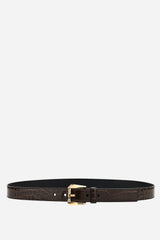 Heritage Belt H.25 In Embossed Croc Calf Leather