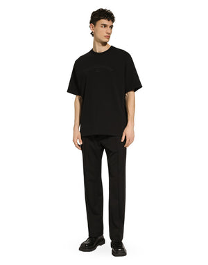 COTTON T-SHIRT WITH DOLCE&GABBANA LOGO