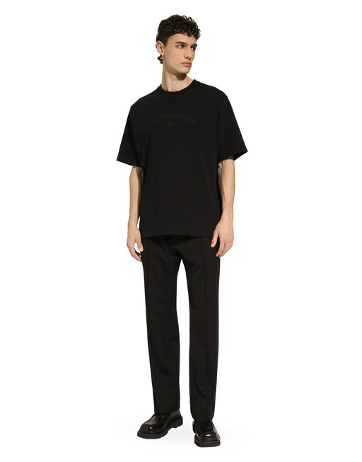 COTTON T-SHIRT WITH DOLCE&GABBANA LOGO