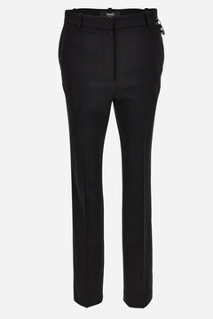 Informal Pant In Responsible Stretch Wool Grain De Poudre