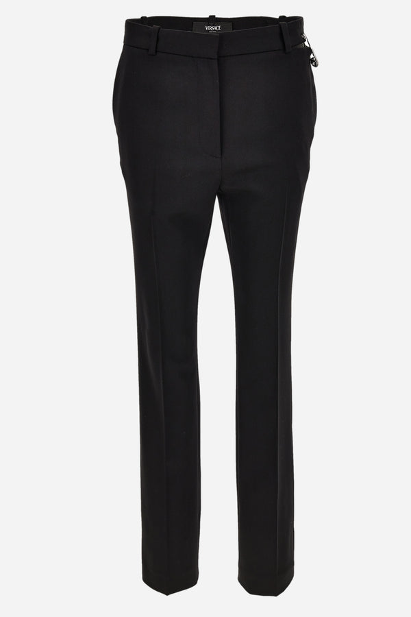 Informal Pant In Responsible Stretch Wool Grain De Poudre