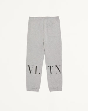 Pantaloni Valentino in cotone con stampa VLTN
