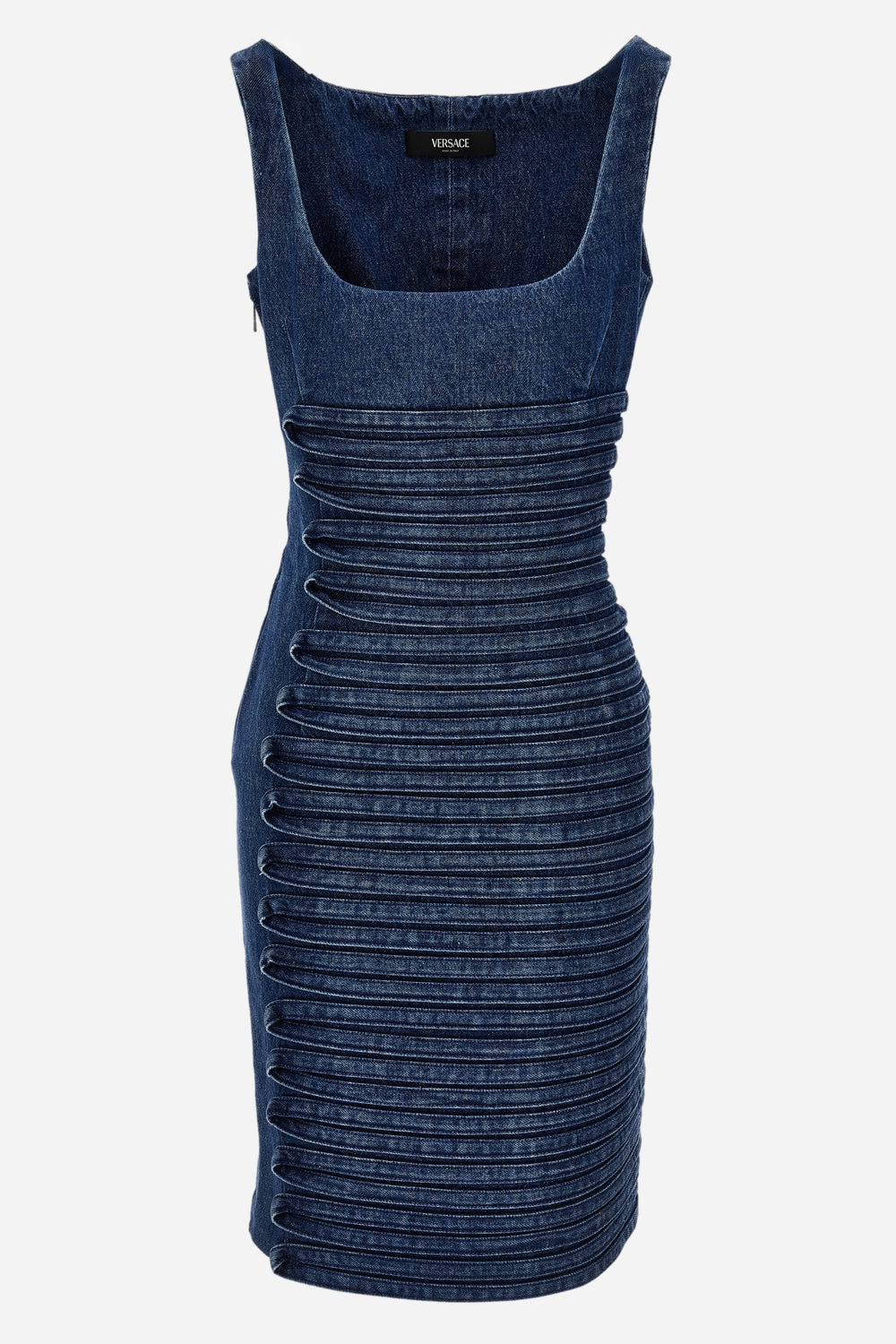 Dress Denim In Embroiderd Stripes R Washed  Medium Blue