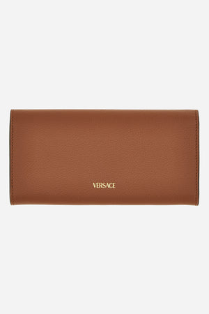 La Medusa Long Wallet In Grainy Calf Leather