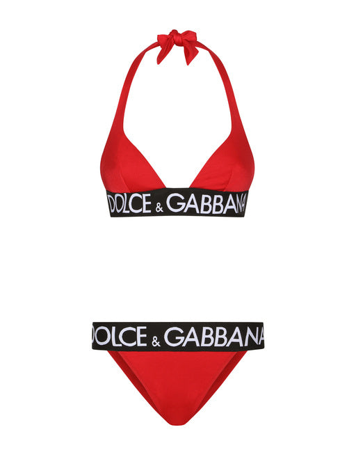 TRIANGLE BIKINI WITH BRANDED ELASTIC