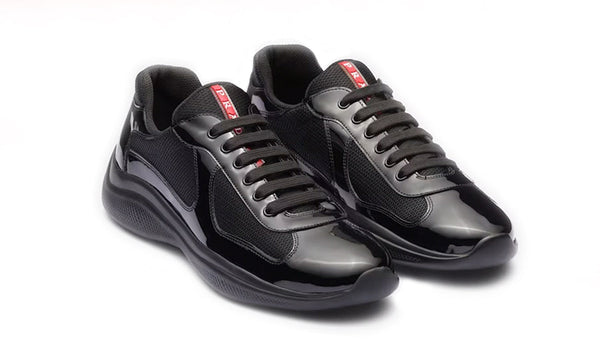 America's Cup in vernice e tessuto bike Nero Prada  Sneakers