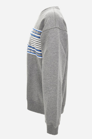 Sweatshirt In Non-Brushed Sweat Fabric-Stripe Versace Print