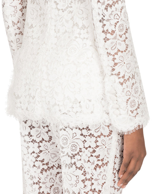LACE JACKET WITH EDGE DETAILING