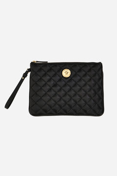 Icon Pouch In Quilted Lamb Leather