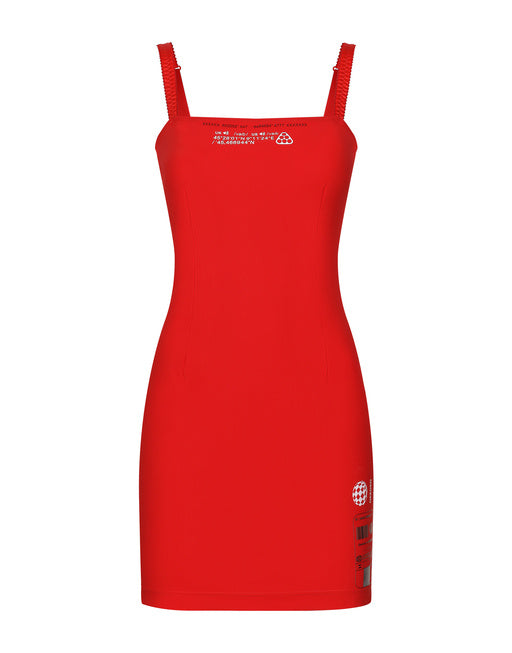 SHORT SPANDEX JERSEY DRESS DGVIB3