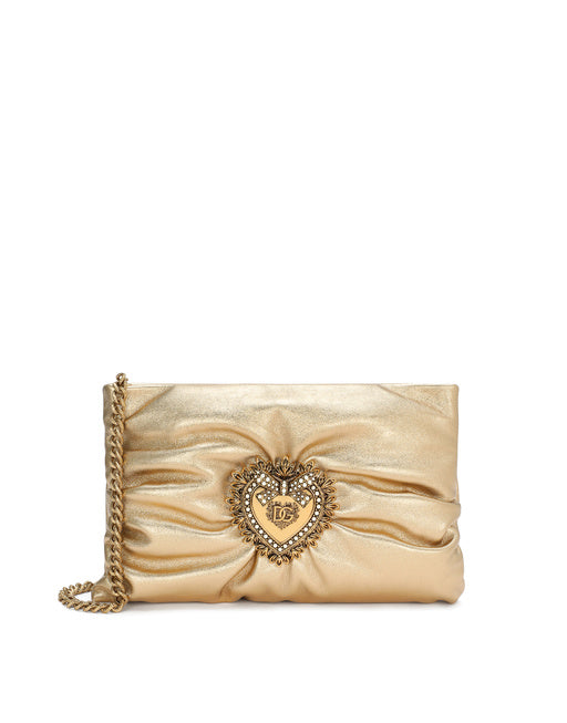 SMALL FOILED CALFSKIN DEVOTION SOFT BAG