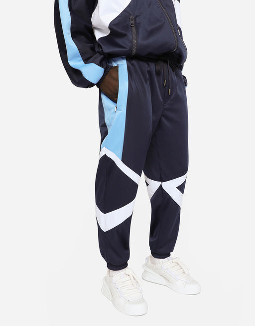 JERSEY JOGGING PANTS WITH DG-EMBROIDERED PATCH