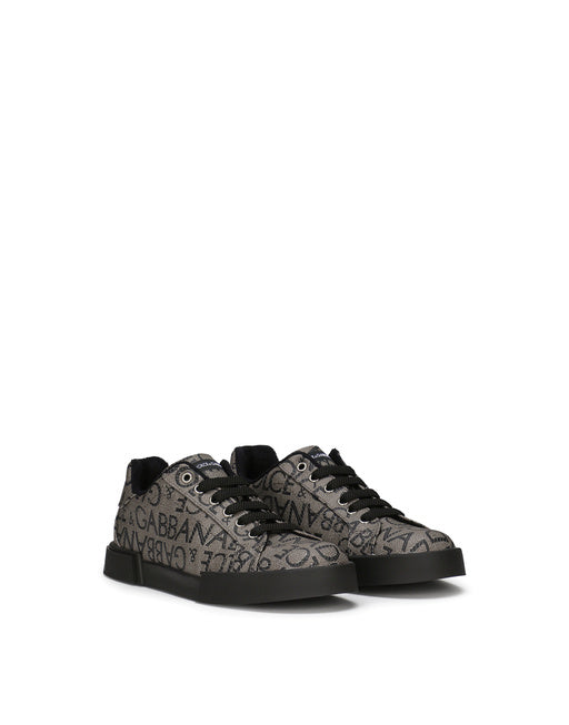 PORTOFINO SNEAKERS IN COATED JACQUARD LOGO