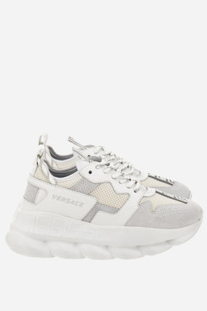 Chain Reaction Sneaker In Suede-Laether-Fabric