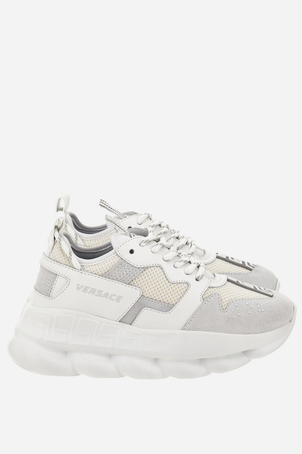 Chain Reaction Sneaker In Suede-Laether-Fabric