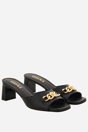Icon Chain Mule  In Calf Leather