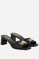 Icon Chain Mule  In Calf Leather