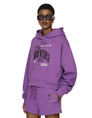 LONG-SLEEVED COTTON JERSEY HOODIE DGVIB3