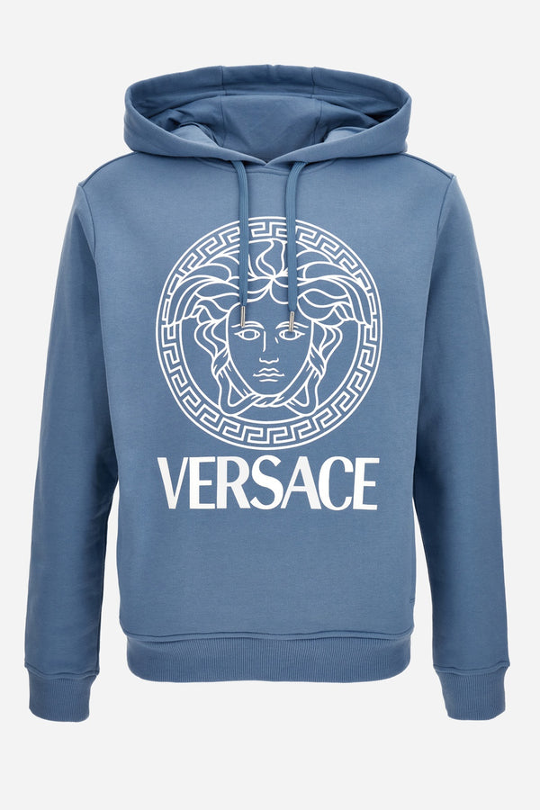 Sweatshirt In Non-Brushed Sweat Fabric-Logo Print