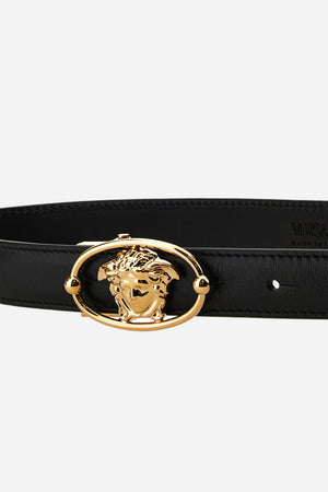 La Medusa Belt 2,5 Cm In Calf Leather
