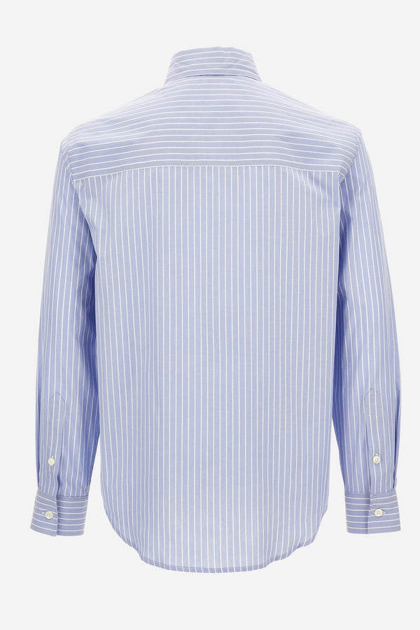 Informal Shirt In Cotton Poplin Queen + Medusa Outline Embroidery