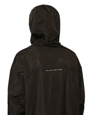 HOODED NYLON JACKET WITH DGVIB3 PRINT
