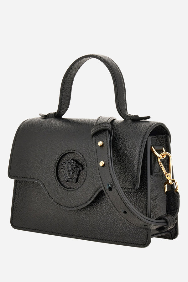 La Medusa Small Top Handle In Grainy Calf Leather
