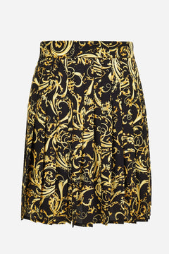 Skirt In Baroque Cheetah Print Twill Poly