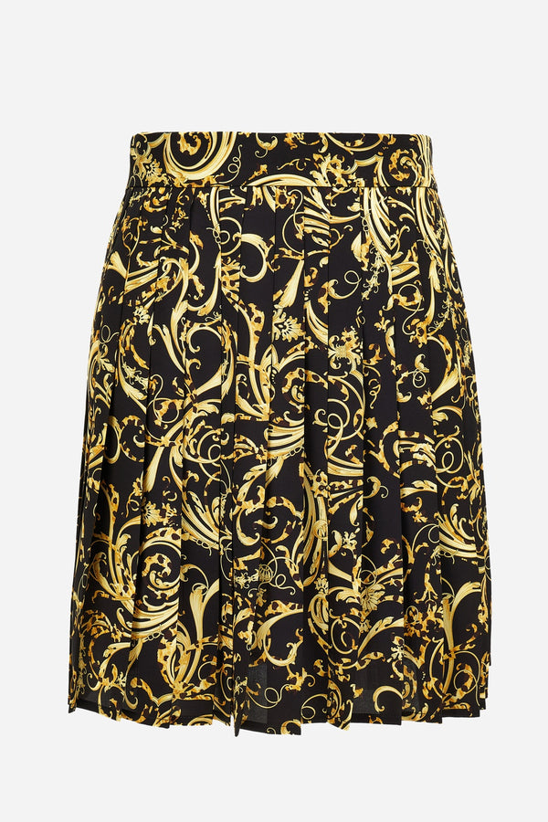 Skirt In Baroque Cheetah Print Twill Poly