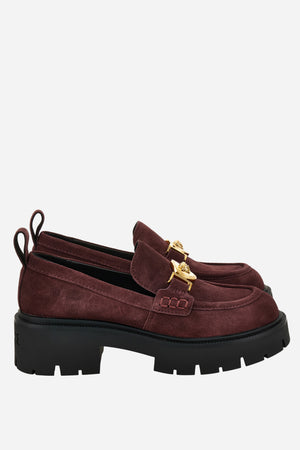 Icon Loafer  In Suede-Enamel Hw
