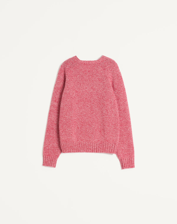 Maglione Girocollo In Lana Con Ricamo Vlogo