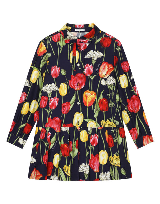 VIYELLA DRESS WITH TULIP PRINT